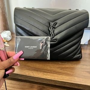 LOULOU SMALL CHAIN BAG IN MATELASSÉ "Y" LEATHER